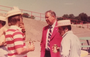 July 4, 1976 - Me, Calvin Griffith and my dad outside Metrpolitan Staidum
