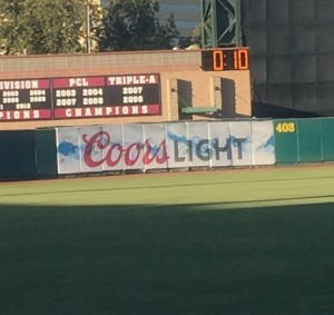 Check out the clock/timer above the Coors Light sign - annoying.