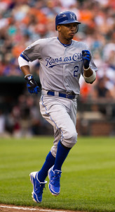 Alcides Escobar - Toured the bases for an inside-the-park home run in the first (of 14) inning(s). 