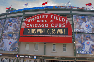 'Cubs Win! Cubs Win!' -- 10:41 am CDT April 13, 2012, Wrigley Field Chicago (IL)