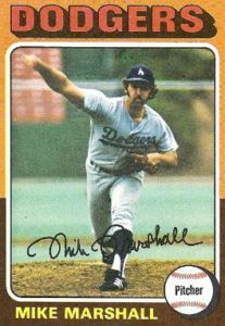 Mike Marshall pitched a record 208 1/3 innings in relief in 1974. 