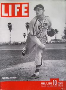 Barrett's fine 1945 season earned him a spot on the cover of "life."