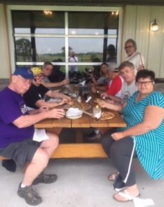 Pizza and beer - always a hit with ballpark tours.